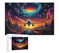 1000 PCS Jigsaws Adults Puzzles Gifts Magical Sunset Flight Adventure -4 Puzzle for Adults Family Games Presents for Women Birthday Present, Gifts, 1000 PCS