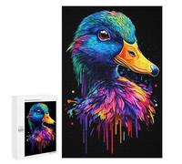 1000 PCS Jigsaws Adults Puzzles Gifts Pop Art Rainbow Duck Jigsaw for Adults Relax Games Home Decoration Birthday Present, Gifts, 1000 PCS