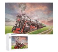 1000 PCS Jigsaws Adults Puzzles Gifts Steam Locomotive Journey Jigsaw Puzzle Relax Games Staycation Kill Time Birthday Present, Gifts, 1000 PCS