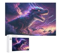 1000 PCS Jigsaws Adults Puzzles Gifts Thunder Dragon Storm Puzzle for Adults Family Games Presents for Women Birthday Present, Gifts, 1000 PCS