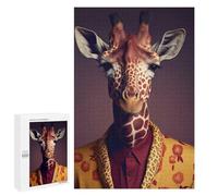 1000 PCS Jigsaws Adults Puzzles Giraffe Suit Animal Jigsaw Puzzle Family Game Analysis And Logic Parent-child Interaction 1000 PCS