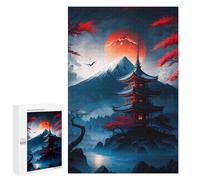 1000 PCS Jigsaws Adults Puzzles Japanese Temple Mystical Jigsaw for Adults Relax Games Birthday Present Birthday And Unique Gifts 1000 PCS