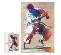 1000 PCS Jigsaws Adults Puzzles Karate Watercolor Art Adult Puzzles Relaxing Games Precision Cutting Unique Gifts for Birthday And Christmas 1000 PCS