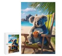 1000 PCS Jigsaws Adults Puzzles Koalas Relaxing The Beach Jigsaws for Adults Relaxing Games Difficult Challenge Difficult And Challenge 1000 PCS