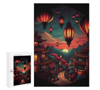 1000 PCS Jigsaws Adults Puzzles Lanterns Light Jigsaw for Adults Hands-on Game Precision Cutting Parent-child Interaction 1000 PCS