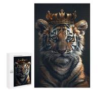 1000 PCS Jigsaws Adults Puzzles Little Tiger King Jigsaw for Adults Hands-on Game Precision Cutting Parent-child Interaction 1000 PCS