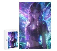 1000 PCS Jigsaws Adults Puzzles Magical Fairy Anime Girl Jigsaw for Adults Hands-on Game Precision Cutting Parent-child Interaction 1000 PCS