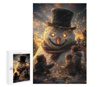 1000 PCS Jigsaws Adults Puzzles Magical Snowman with Children Adult Puzzles Relaxing Games Precision Cutting Unique Gifts for Birthday And Christmas 1000 PCS