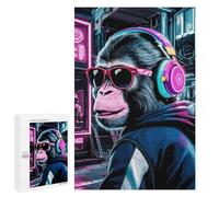 1000 PCS Jigsaws Adults Puzzles Monkey Animals Neon Jigsaws for Adults Relaxing Games Difficult Challenge Difficult And Challenge 1000 PCS