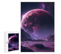 1000 PCS Jigsaws Adults Puzzles Moonlit Desert Landscape Jigsaw for Adults Hands-on Game Precision Cutting Parent-child Interaction 1000 PCS