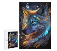 1000 PCS Jigsaws Adults Puzzles Nebula Wolf V5 Jigsaws for Adults Toy Wall Decor Home Decoration for Is Ideal As A Gift 1000 PCS