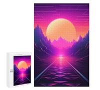 1000 PCS Jigsaws Adults Puzzles Neon Horizon Rhapsody Jigsaw for Adults Toy Wall Decor Perfect Decoration for Is Ideal As A Gift 1000 PCS