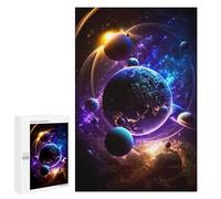 1000 PCS Jigsaws Adults Puzzles Neon Nebula Nightscape Adult Puzzles Relaxing Games Precision Cutting Unique Gifts for Birthday And Christmas 1000 PCS