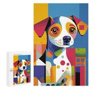 1000 PCS Jigsaws Adults Puzzles Original Abstract Puppy Portrait Teenagers Puzzles Anti-Stress Toys Wall Decoration Unique Gifts for Birthday And Christmas 1000 PCS