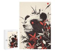 1000 PCS Jigsaws Adults Puzzles Panda Bear Red Eyes Jigsaw for Adults Hands-on Game Precision Cutting Parent-child Interaction 1000 PCS