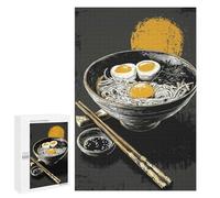 1000 PCS Jigsaws Adults Puzzles Ramen Bowl with Eggs And Chopsticks Jigsaw for Adults Hands-on Game Precision Cutting Parent-child Interaction 1000 PCS