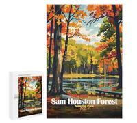 1000 PCS Jigsaws Adults Puzzles Sam Houston Forest National Park Jigsaws for Adults Toy Wall Decor Home Decoration for Is Ideal As A Gift 1000 PCS