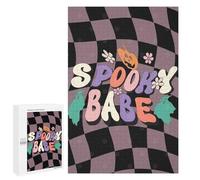 1000 PCS Jigsaws Adults Puzzles Spooky Babe Halloween Jigsaw for Adults Hands-on Game Precision Cutting Parent-child Interaction 1000 PCS