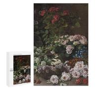 1000 PCS Jigsaws Adults Puzzles Spring Flowers by Monet Jigsaw for Adults Hands-on Game Precision Cutting Parent-child Interaction 1000 PCS