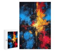 1000 PCS Jigsaws Adults Puzzles Target of Origin - Abstract Circles And Colors Jigsaw Puzzle Family Game Analysis And Logic Parent-child Interaction 1000 PCS