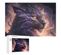 1000 PCS Jigsaws Adults Puzzles Thundering Beast Epic Fantasy Artwork Jigsaws for Adults Relaxing Games Difficult Challenge Difficult And Challenge 1000 PCS