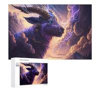 1000 PCS Jigsaws Adults Puzzles Thundering Horned Beast Jigsaws for Adults Hands-on Game Wall Decoration Birthday And Unique Gifts 1000 PCS