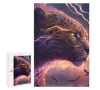 1000 PCS Jigsaws Adults Puzzles Thundering Leopard Majesty -1 Jigsaws for Adults Relaxing Games Difficult Challenge Difficult And Challenge 1000 PCS