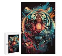 1000 PCS Jigsaws Adults Puzzles Tiger Face Adult Puzzles Relaxing Games Precision Cutting Unique Gifts for Birthday And Christmas 1000 PCS