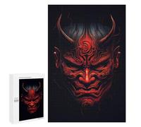 1000 PCS Jigsaws Adults Puzzles Traditional Japanese Mask Jigsaw for Adults Toy Wall Decor Perfect Decoration for Is Ideal As A Gift 1000 PCS