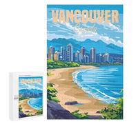 1000 PCS Jigsaws Adults Puzzles Vancouver Canada Jigsaws for Adults Toy Wall Decor Home Decoration for Is Ideal As A Gift 1000 PCS