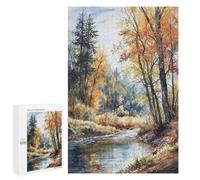 1000 PCS Jigsaws Adults Puzzles Whispering Autumn Stream Adult Puzzles Relaxing Games Precision Cutting Unique Gifts for Birthday And Christmas 1000 PCS