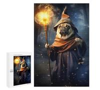 1000 PCS Jigsaws Adults Puzzles Wizard Pug Jigsaws for Adults Toy Wall Decor Home Decoration for Is Ideal As A Gift 1000 PCS