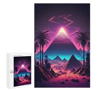 1000 PCS Jigsaws for Adults A Pyramid in The Neon Sand Puzzles for Adults Toy Wall Decor Improve Memory Gifts for Friends And Family 1000 PCS