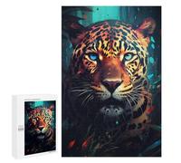1000 PCS Jigsaws for Adults Amazon Jungle Leopard Portrait Jigsaw for Teenagers Improve Memory Every Piece Is Unique - Toys Educational Games 1000 PCS
