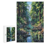1000 PCS Jigsaws for Adults Anime River Forest Fantasy Puzzles for Adults Toy Wall Decor Improve Memory Gifts for Friends And Family 1000 PCS