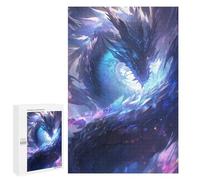 1000 PCS Jigsaws for Adults Blue Dragon Fantasy Artwork Adult Jigsaw Puzzles Stress Reliever Difficult And Challenge Family Fun & Game Night 1000 PCS