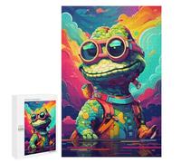 1000 PCS Jigsaws for Adults Colorful Lizard Adventure Jigsaw for Teenagers Improve Memory Every Piece Is Unique - Toys Educational Games 1000 PCS