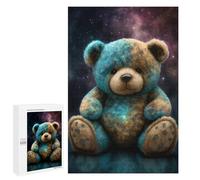 1000 PCS Jigsaws for Adults Cosmic Teddy Bear Plush Toy Jigsaw for Teenagers Improve Memory Every Piece Is Unique - Toys Educational Games 1000 PCS