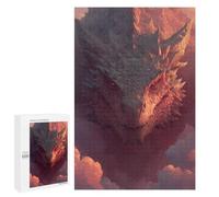 1000 PCS Jigsaws for Adults Dragon Head in Clouds Adult Jigsaw Puzzles Stress Reliever Difficult And Challenge Family Fun & Game Night 1000 PCS