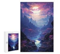 1000 PCS Jigsaws for Adults Enchanted Valley Moonlit Journey Jigsaw for Teenagers Improve Memory Every Piece Is Unique - Toys Educational Games 1000 PCS