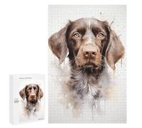 1000 PCS Jigsaws for Adults German Wirehaired Dog Puzzles for Adults Toy Wall Decor Improve Memory Gifts for Friends And Family 1000 PCS