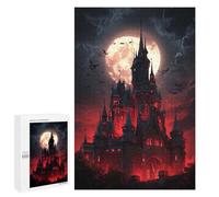 1000 PCS Jigsaws for Adults Gothic Castle with Full Moon-1 Jigsaw for Teenagers Improve Memory Every Piece Is Unique - Toys Educational Games 1000 PCS