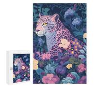 1000 PCS Jigsaws for Adults Jaguar in Enchanted Garden Jigsaw for Teenagers Improve Memory Every Piece Is Unique - Toys Educational Games 1000 PCS