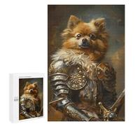 1000 PCS Jigsaws for Adults Medieval Dog Warrior Armor Puzzle For Teenagers Precision Cutting Parent-child Interaction Stress Reduction Gifts 1000 PCS