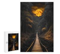 1000 PCS Jigsaws for Adults Moonlit Bridge Puzzles for Adults Toy Wall Decor Improve Memory Gifts for Friends And Family 1000 PCS