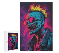 1000 PCS Jigsaws for Adults Punk Rock Zombie Art Print Adult Jigsaw Puzzles Stress Reliever Difficult And Challenge Family Fun & Game Night 1000 PCS