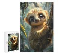 1000 PCS Jigsaws for Adults Puzzle A Cute Cartoon Sloth Puzzles for Adults Hands-on Game Hand Speed Race Great Gift for Gaming 1000 PCS