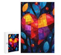 1000 PCS Jigsaws for Adults Puzzle Abstract Expressionist Heart Puzzles for Adults Toy Wall Decor Enhance Memory Gifts for Friends And Family 1000 PCS