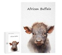 1000 PCS Jigsaws for Adults Puzzle African Buffalo Puzzles for Adults Toy Wall Decor Enhance Memory Gifts for Friends And Family 1000 PCS