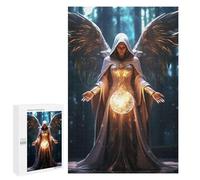 1000 PCS Jigsaws for Adults Puzzle Angel with Glowing Orb Puzzle for Adults Family Game Difficult Challenge Gifts for Friends And Family 1000 PCS